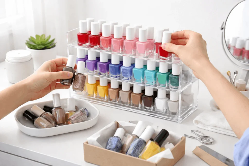  Decluttering nail polish collection at home